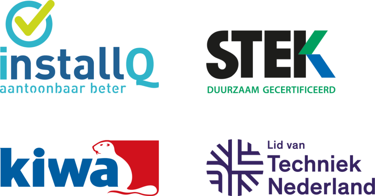 Erkend installateur certificeringen STEK InstallQ Kiwa en Techniek Nederland