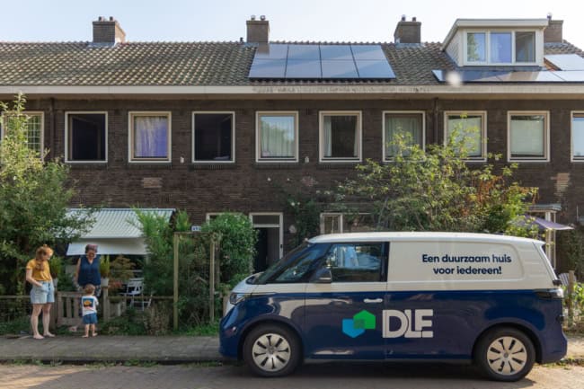 Eengezinswoning in Amsterdam waar een hybride warmtepomp wordt geplaatst
